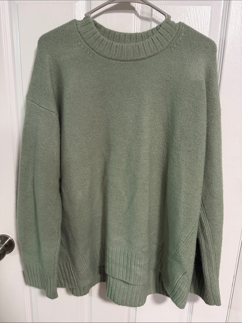 Rachel Zoe Sage Green Crewneck Knit Sweater